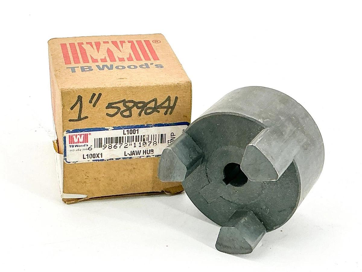 New TB Woods L1001 Coupling L-Jaw Hub 1/2" Bore L100X1/2