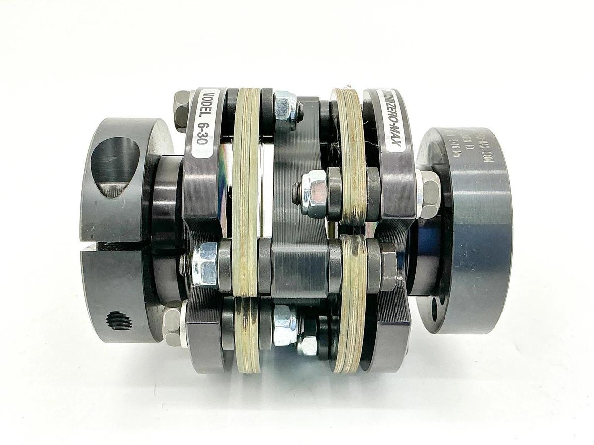New Zero-Max 6P30-AC-049-036-01 Double Flex Clamp 0.6875 Bore CD CPLG ALUM