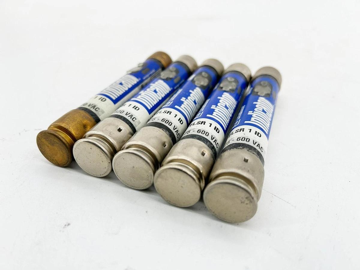 New Lot of 5 Littelfuse FLSR 1 ID Time Delay Fuse 75-600VAC 1A
