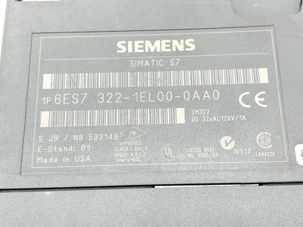 Used Siemens Simatic S7 Output Module 6ES7 322-1EL00-0AA0 Module DOM 32PT 120VAC