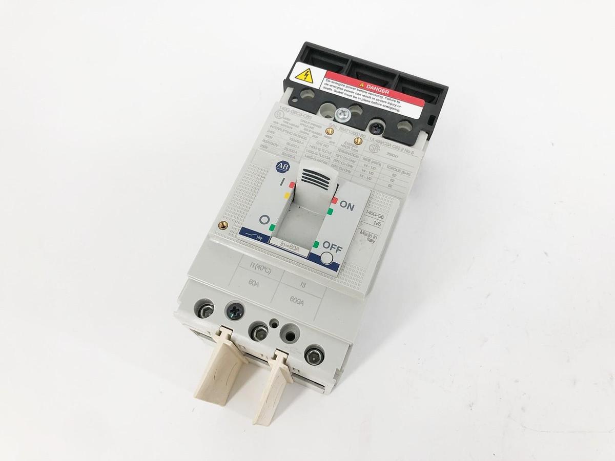 New Allen Bradley 140G-G6C3-C60 Circuit Breaker 60A 3P 480V-600Y/347V - No Box
