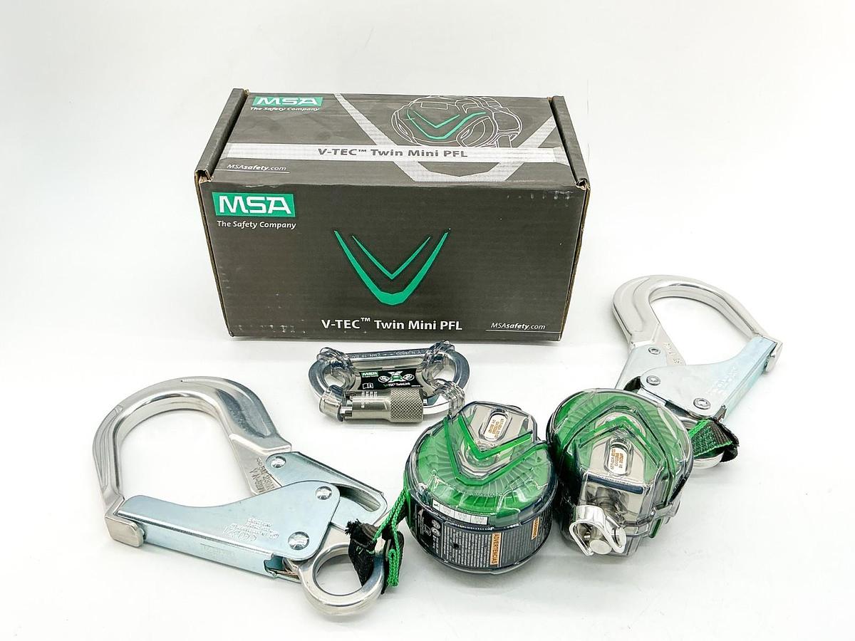 New MSA 63111-00A V-Tec Twin Mini PFL 6' Web SRL Twin-Leg Aluminum Rebar Hooks