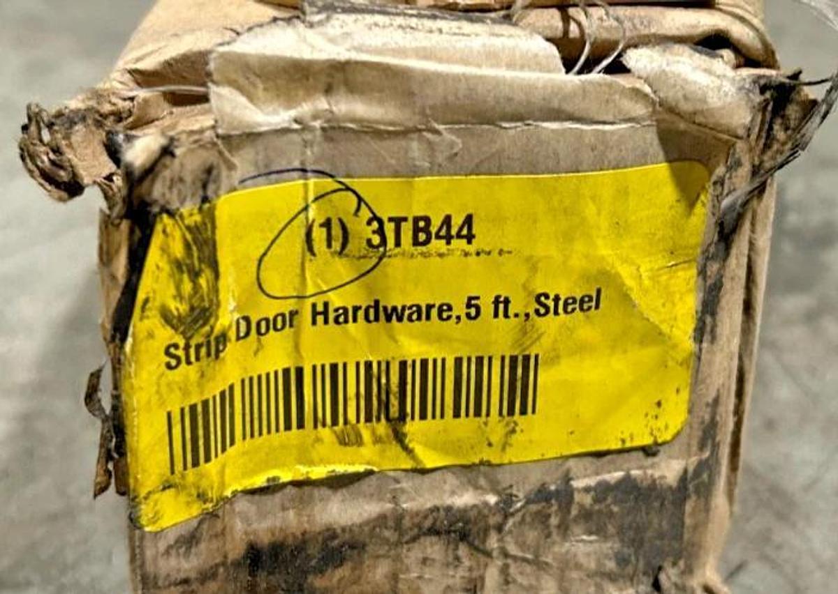 New Grainger 3TB44 Strip Door Hardware 5Ft. Steel