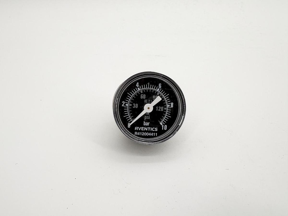New Aventics R412004411 Pressure Gauge PG1-ROB-G014-SAS-D40-0-10 BAR