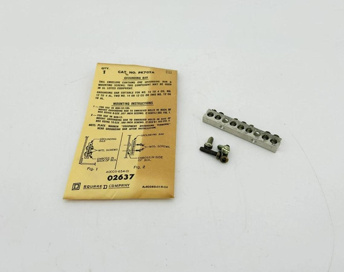 Lot of 3 New Square D PK7GTA Grounding Bar Kits