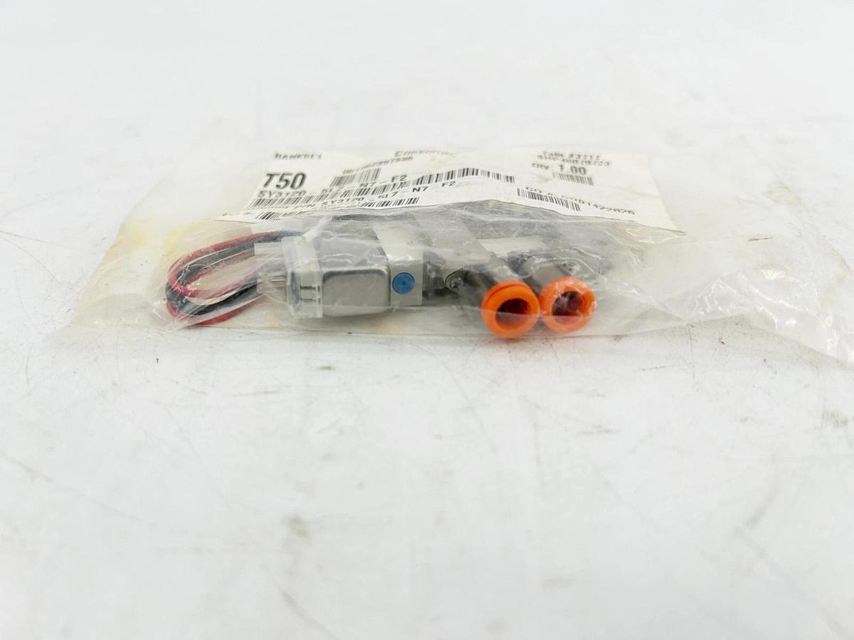 SMC SY3120-5LZ-N7-F2 Pneumatic Solenoid Valve 5 Port 24V 300mm Plug Connector 2