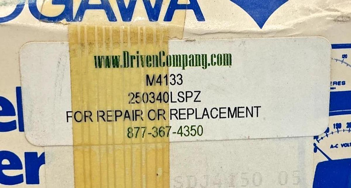 New Yokogawa 250340LSPZ Panel Meter 0-150AC Amperes 250-340-LSPZ