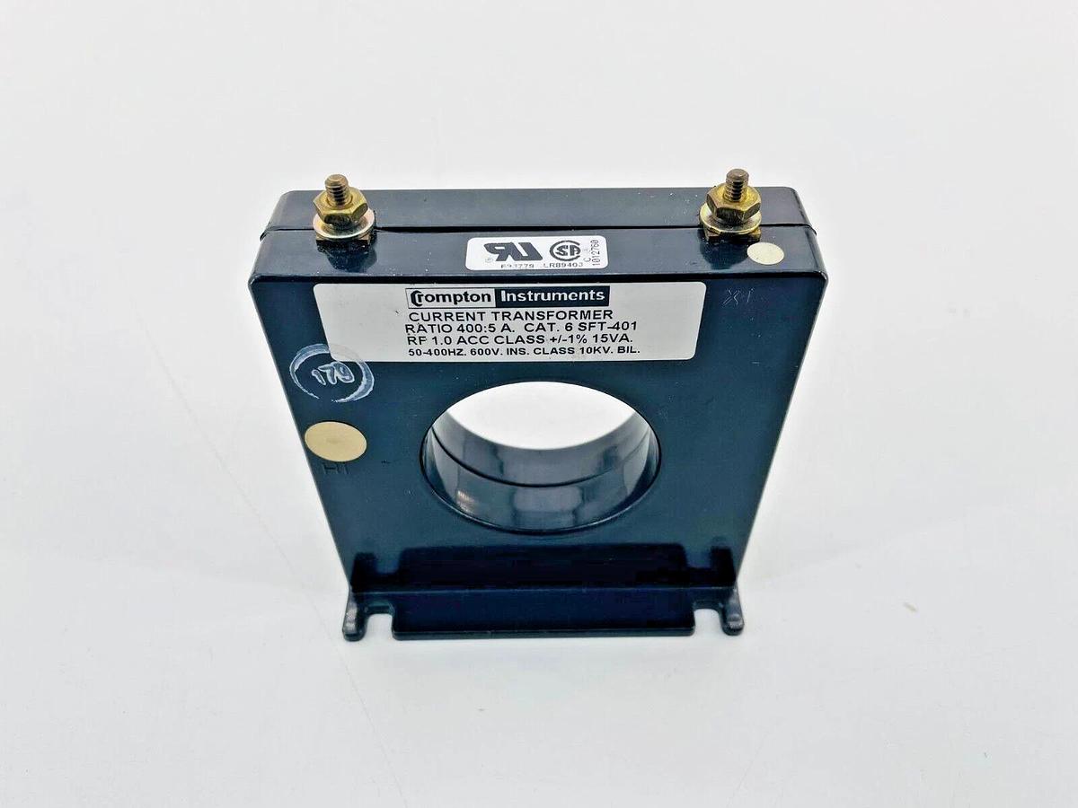 New Crompton Instruments 6 SFT-401 Current Transformer 400:5 A RF 1.0 +/-1% 15VA