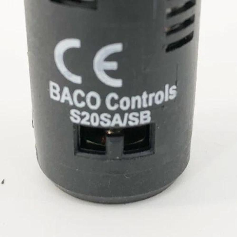 Lot of 3 New Baco Controls S20SA/SB Red Indicator Lights 120V - No Box