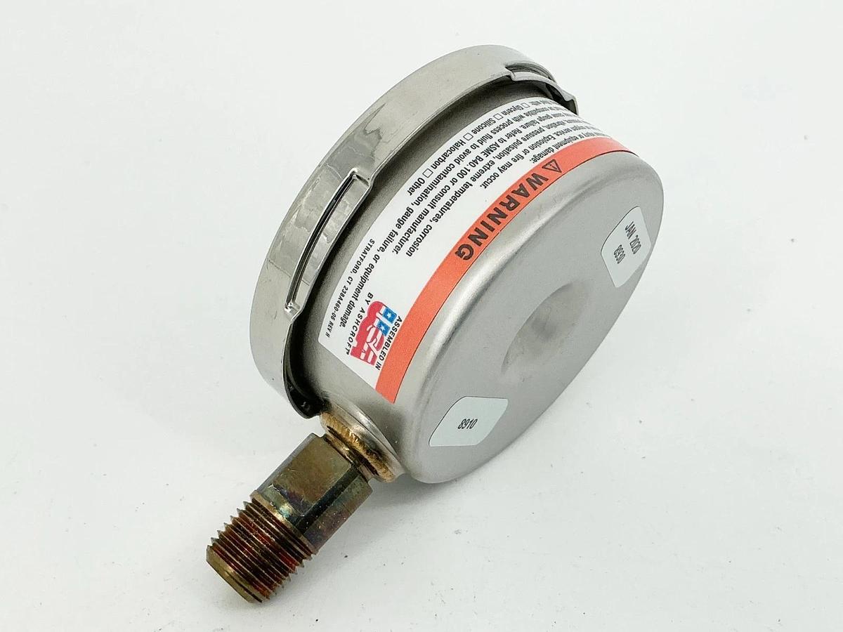 New Ashcroft 25-1009-AW-02L-1000# Pressure Gauge 0-1000PSI 2.5" Face 1/4" NPT