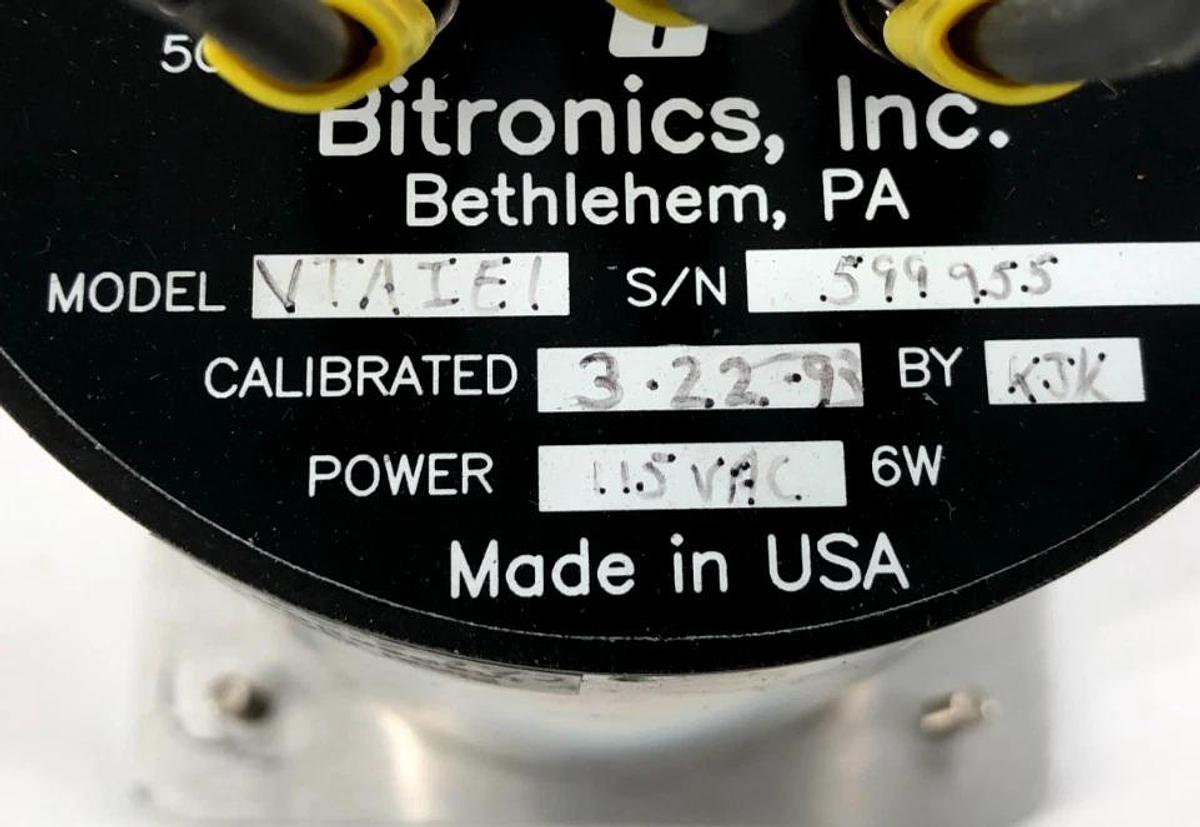 Used Bitronics VTAIE1 Three Phase Volt Meter 115VAC
