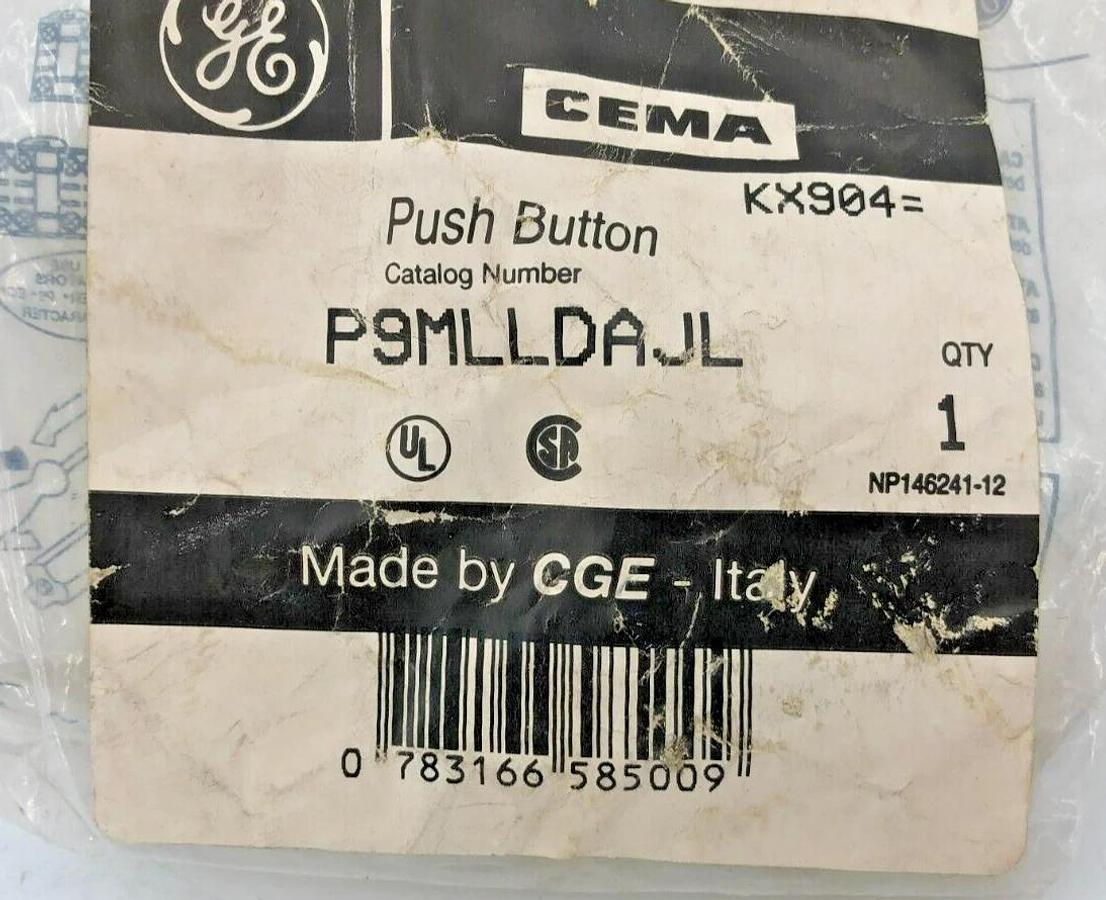 New GE General Electric P9MLLDAJL Pilot Light Blue