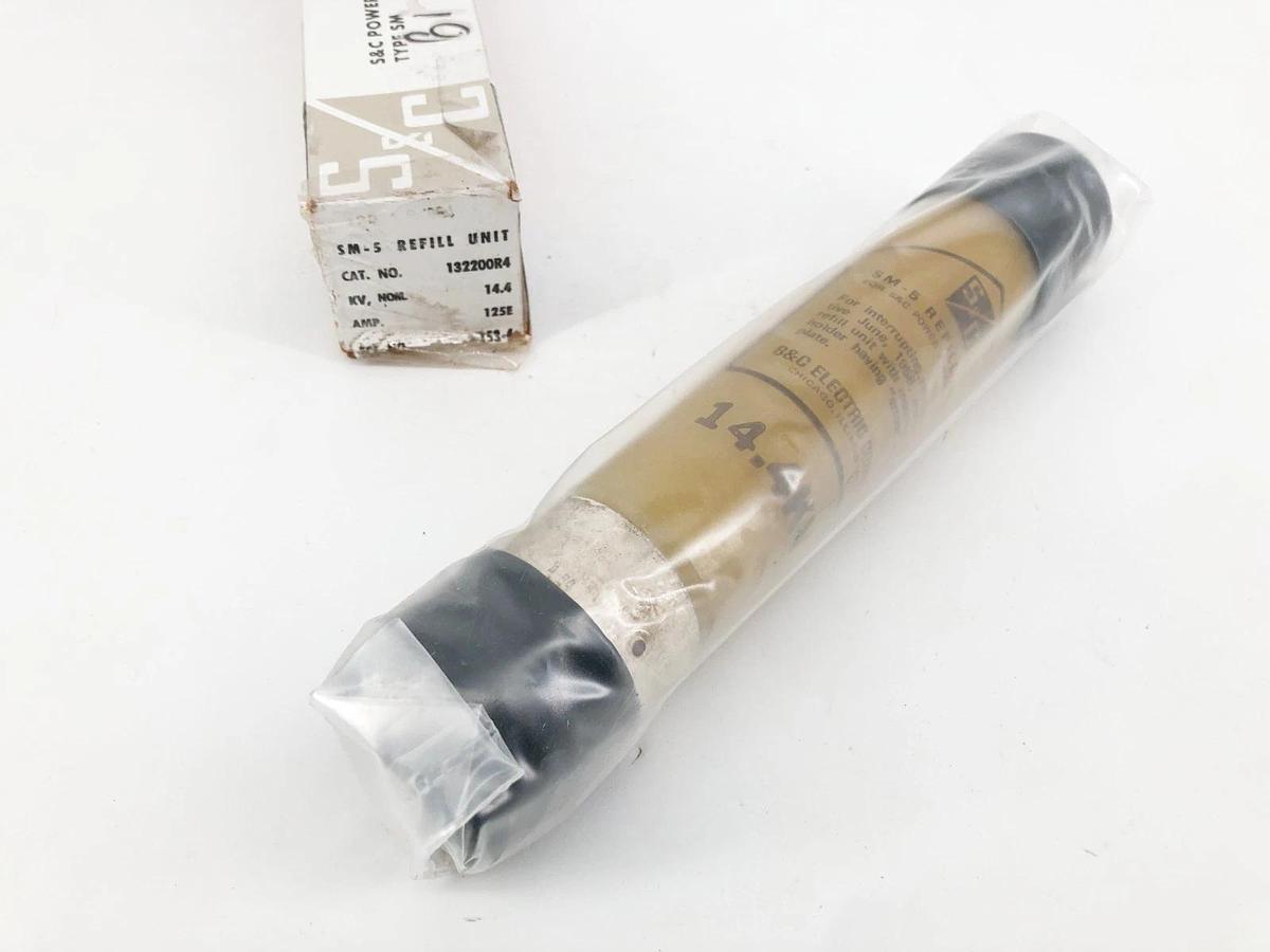New S&C 132200R4 SM-5 Fuse Refill 14.4 kV 125E Amps