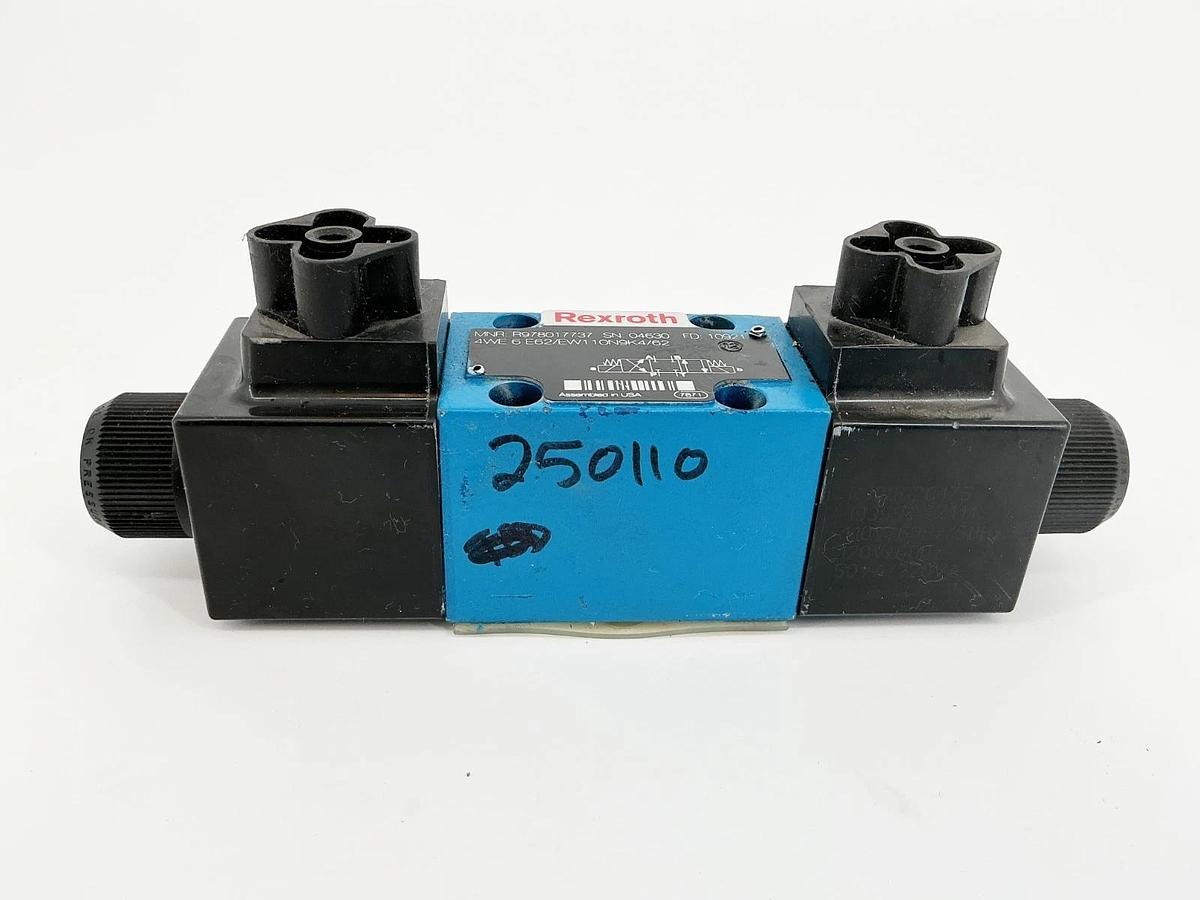 New Rexroth R978017737 Directional Control Valve 4WE6E62/EW110N9K4/62 - No Box