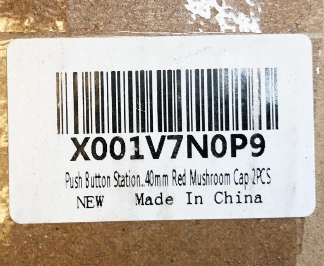Lot of 3 New NxTop X001V7N0P9 Emergency Stop Pushbuttons 40mm - No Box