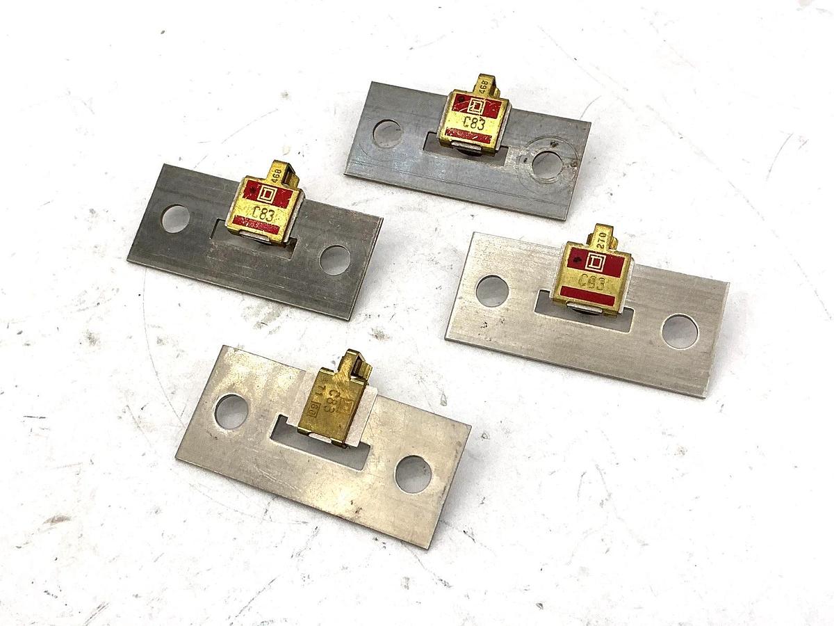 Used Lot of 4 Square D C83 Overload Relay Thermal Unit