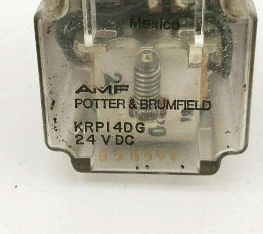 Used Lot of 4 Potter & Brumfield KRP14DG Relays 24VDC 11 Pin