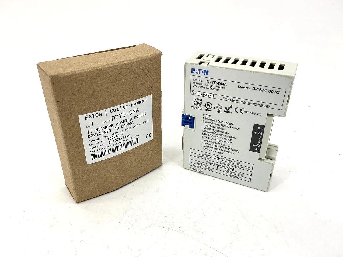 New Eaton Cutler-Hammer D77D-DNA IT Network Adapter Module Devicenet To QCPORT
