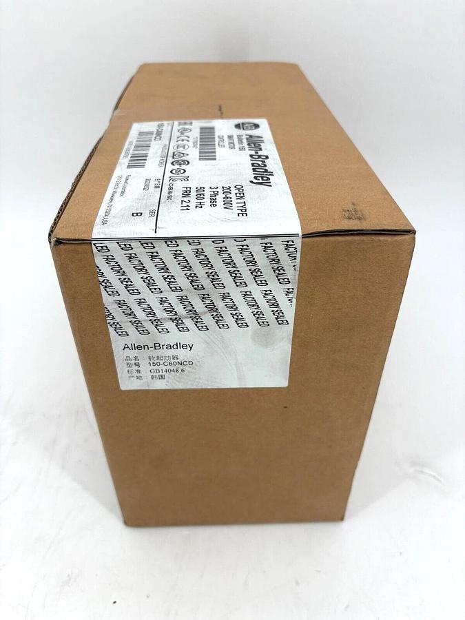 Used Factory Sealed Allen Bradley 150-C60NCD Ser. B SMC-3 Smart Motor Controller