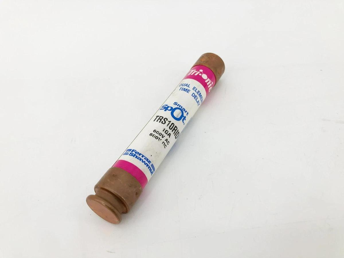 Lot of 2 New Ferraz Shawmut TRS10RID Smart Spot Fuses 10A 600VAC/DC