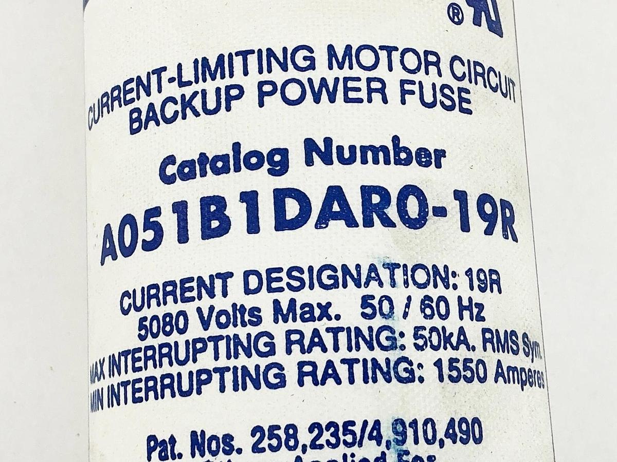 New Gould Shawmut A051B1DARO-19R Amp-Trap Fuse 5.08KV 19RA 5080V 1550A