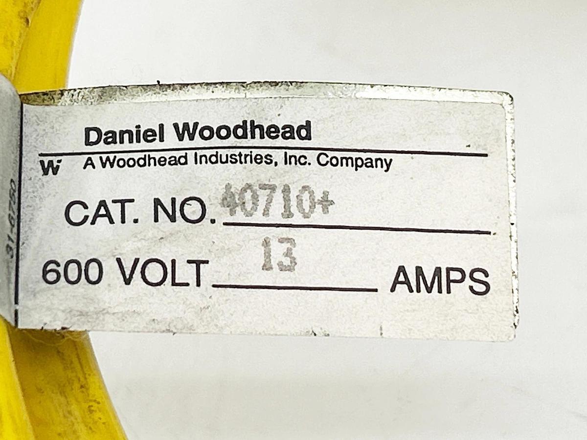 New Lot of 2 Daniel Woodhead 40710+ Cordset 2P Female 13A 16/2AWG 3' - No Box