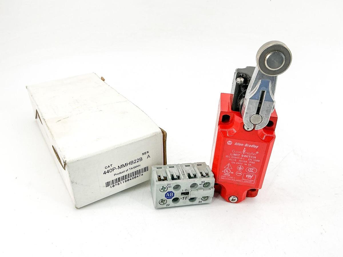 New Allen Bradley 440P-MMHB22B Guard Master Limit Switch 240V SerA