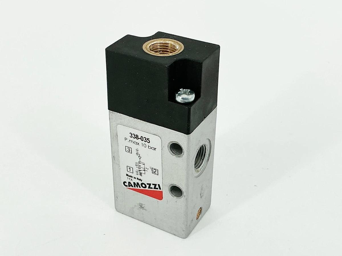 Used Camozzi 338-035 Pneumatic Valve 10Bar 1/8" Port