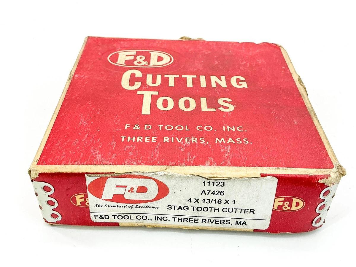 New F&D Cutting Tools 4X13/16X1 Stag Tooth Cutter 11123 A7426