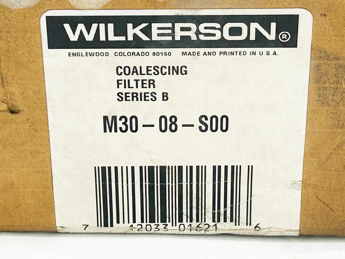 New Wilkerson M30-08-S00 Coalescing Filter 1" NPT Port Size Series B