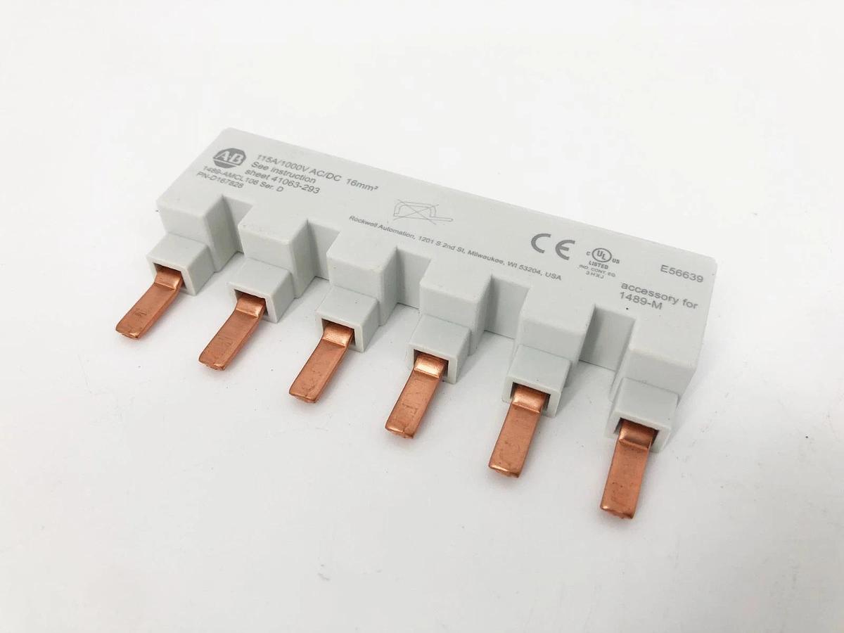 New Allen Bradley 1489-AMCL106 Ser. D Busbar 115A 1000VAC/DC - No Box