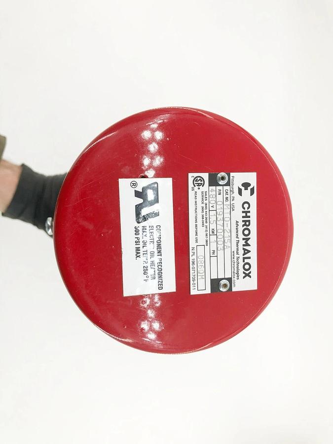 New Chromalox MTO-215A Screw Plug Immersion Heater 480V 2" NPT P/N 019370003