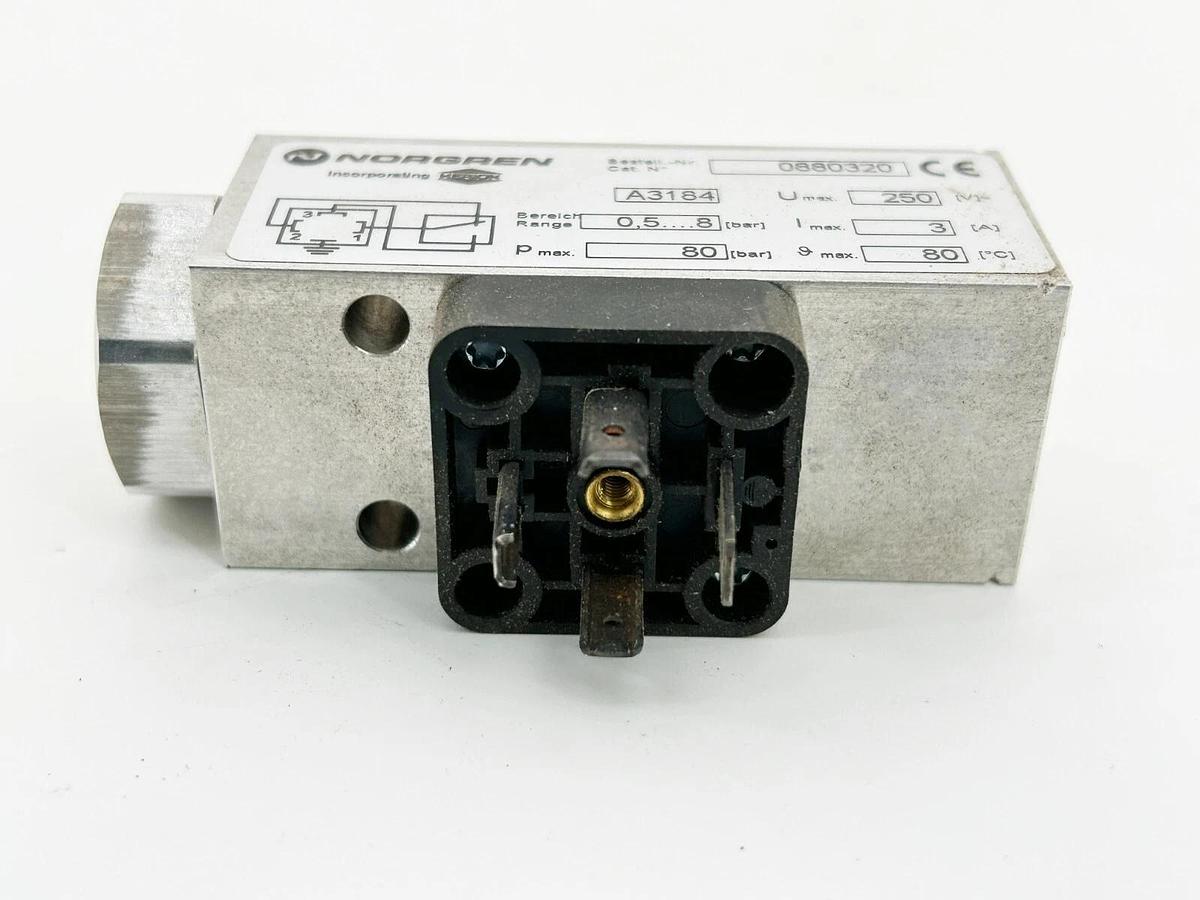New Norgren 0880320 Pneumatic Pressure Switch 18D Series 1/4" NPT 7-120 PSI