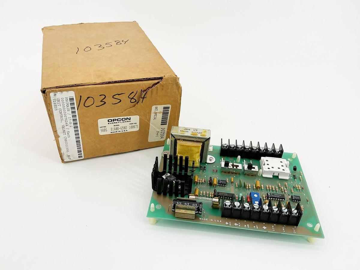 New Opcon 8160B-6502 Control Unit Board 115V 50/60Hz 16W 100671