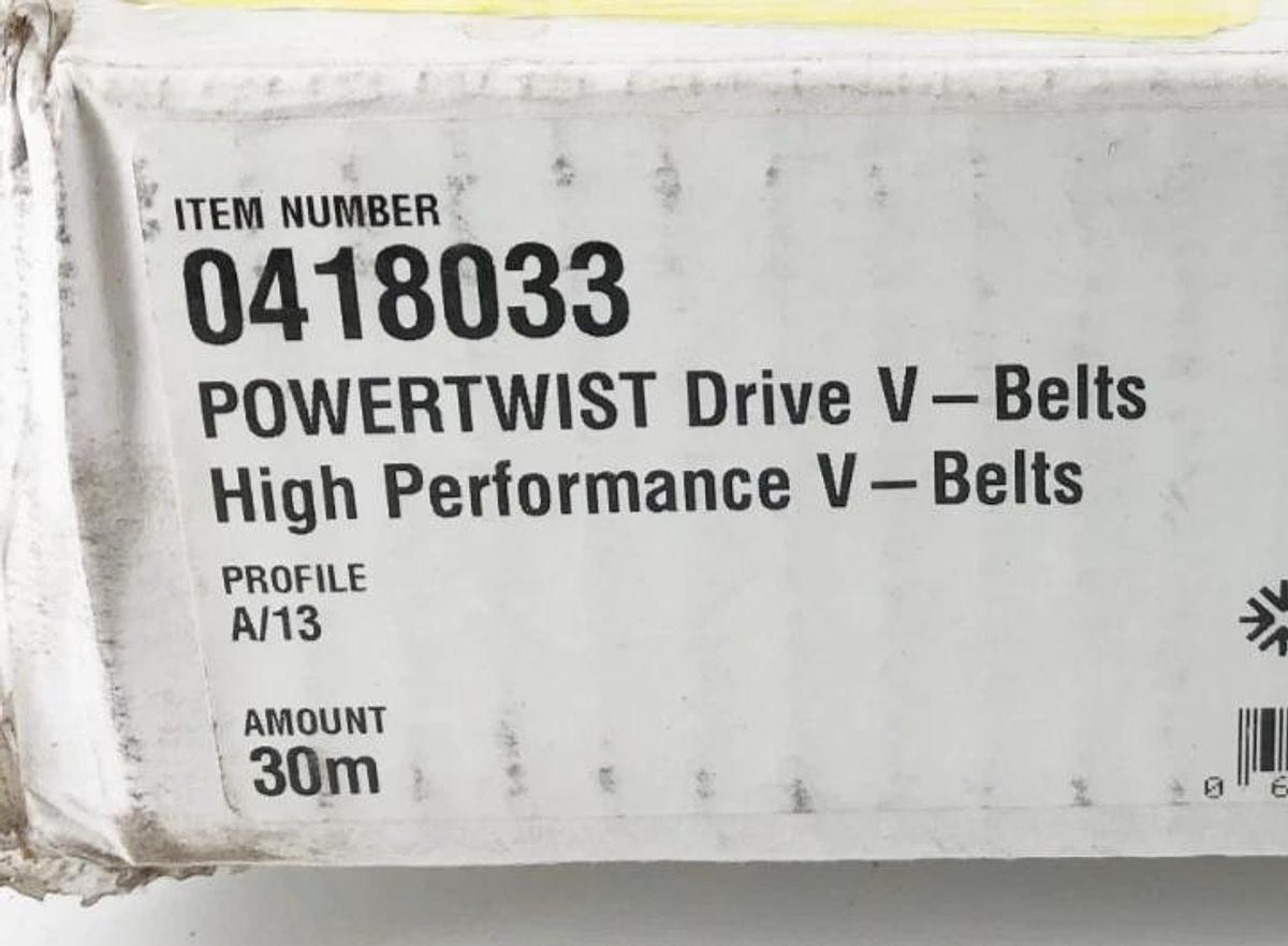 New Fenner Drives Power Twist 0418033 V-Link Belt A/13 30m Sealed Box
