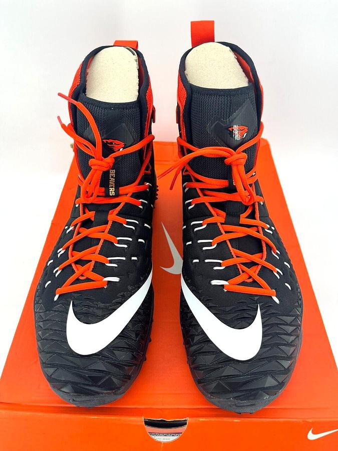 Nike Force Savage Elite Shark WD Blk/Orange S.16 OSU Beavers Promo Sample Cleats
