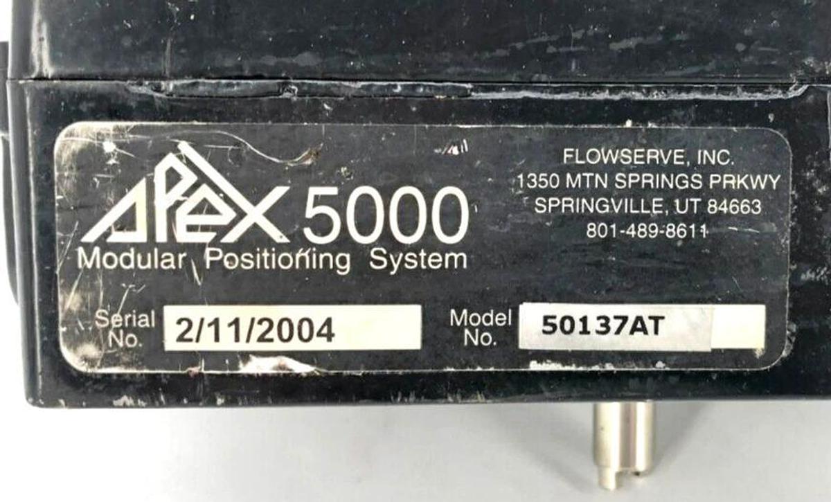 Used Flowserve APEX 5000 Modular Positioning System Valve 50137AT