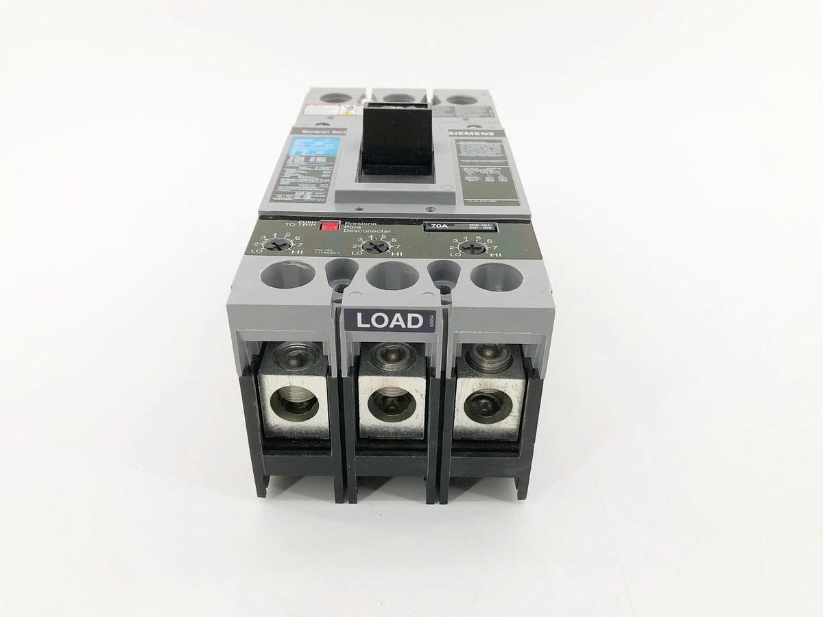 New Siemens FD63B070 Sentron MCCB Frame Circuit Breaker 3P 250A 600V FD63F250