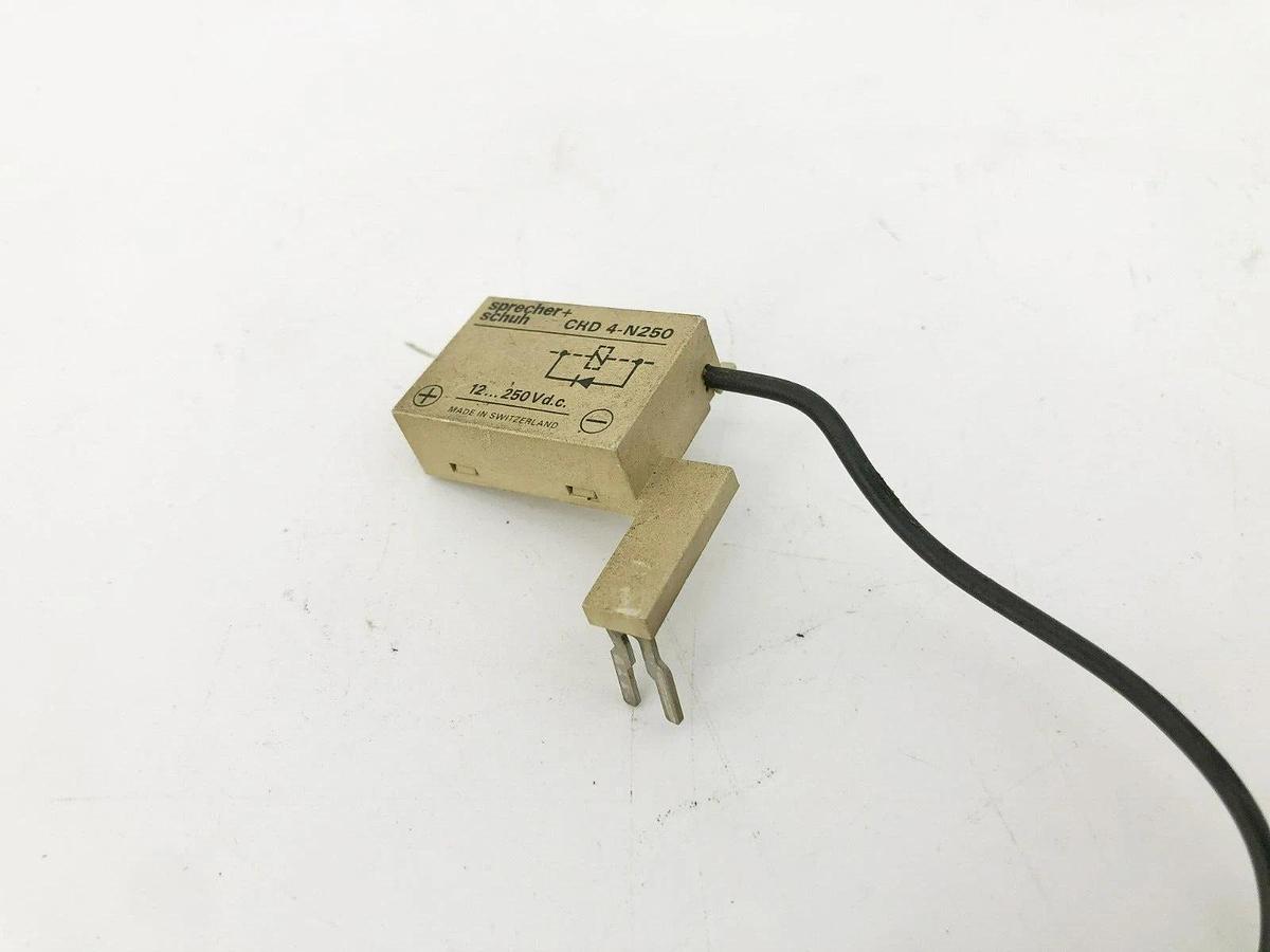 Used Lot of 4 Sprecher + Schuh CRD 4-N250 Surge Suppressors 12...250VDC CRD4N250