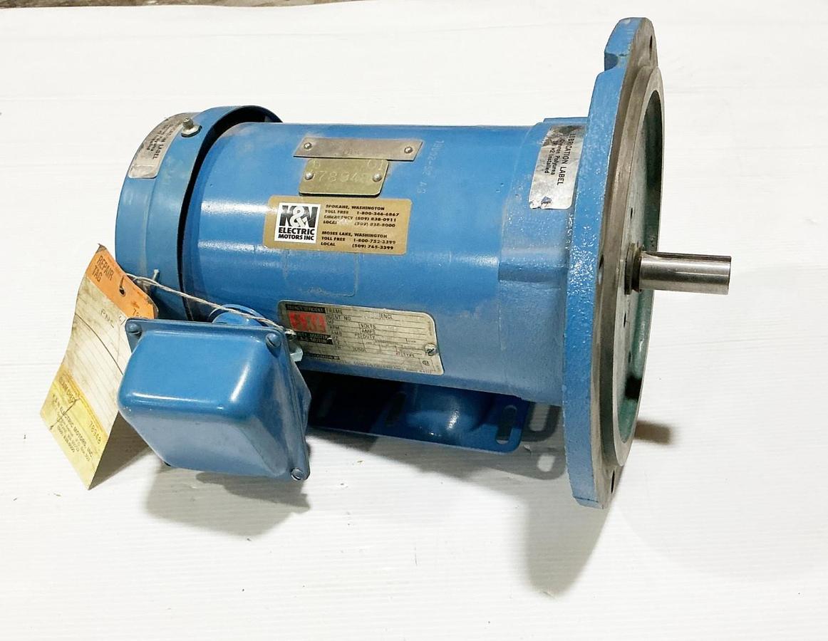 Used Reliance B78C4198M-ZQ Electric Motor 2HP 575V 2.2A 3450RPM 3PH FC145TD Frame