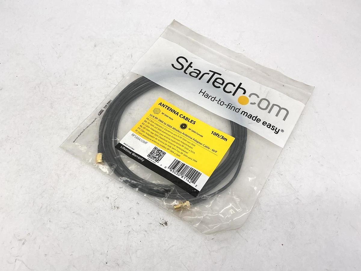 Lot of 3 New StarTech RPSMA10MF Antenna Cables 10ft/3m RP-SMA Male RP-SMA Female