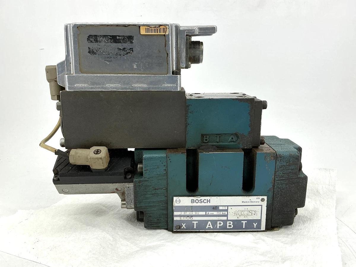 Used Bosch 0811404662 Hydraulic Valve 250bar 7-Pin 24V 4WRLE-10-V85M-3X/G24ETK0/A1M