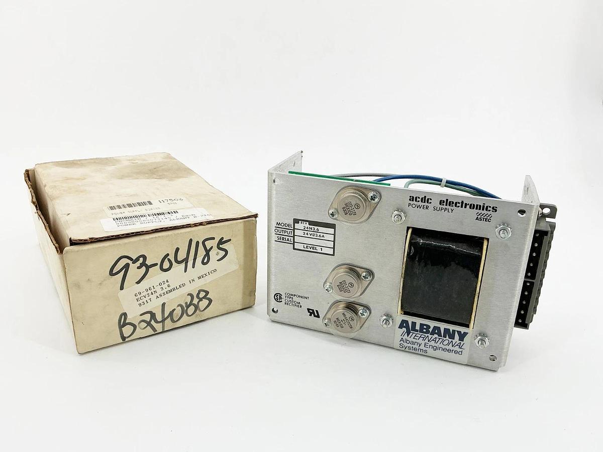 New ACDC Electronics 24N3.6 Power Supply 24V 3.6A Level 1 69-961-024