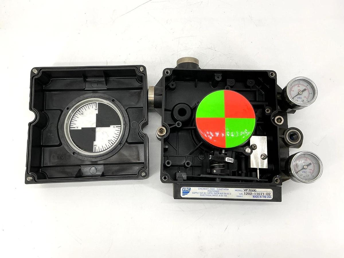 Used VRC VP700G Pneumatic Positioner Flat 90 Degree Indicator 30-150PSI VP700-G