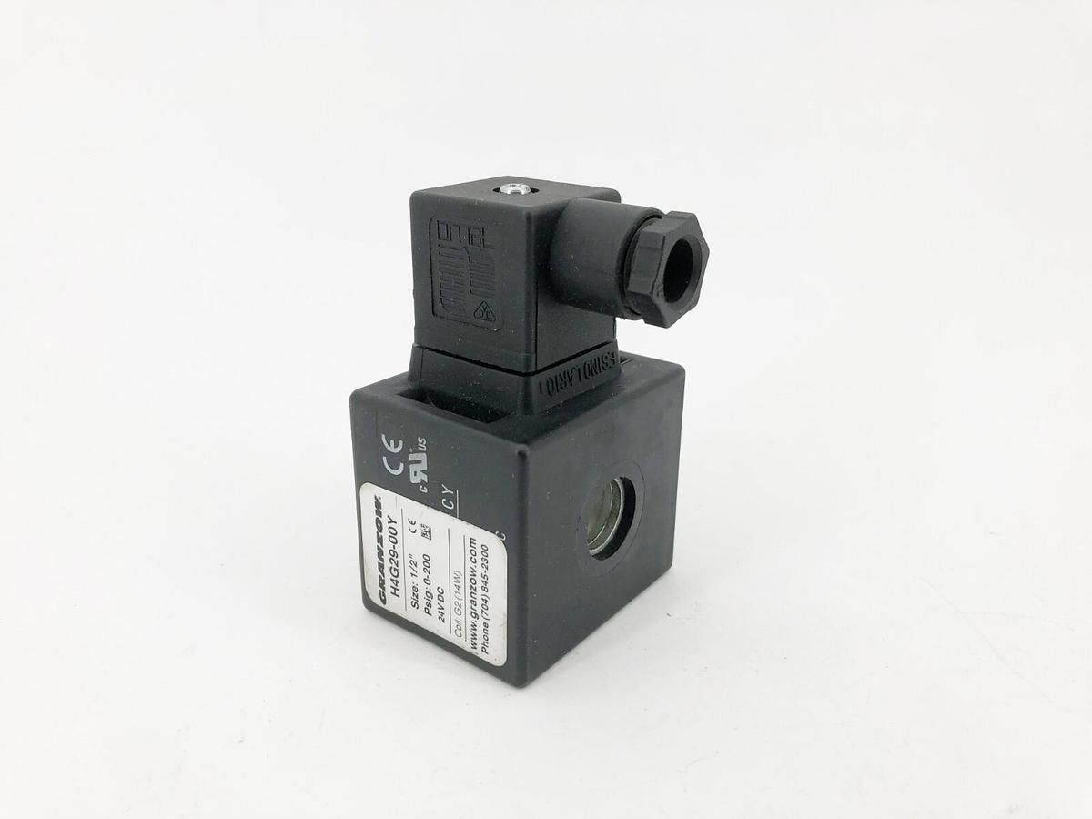 New Granzow H4G29-00Y Solenoid Valve Coil Only 1/2" 24VDC 0-200psig