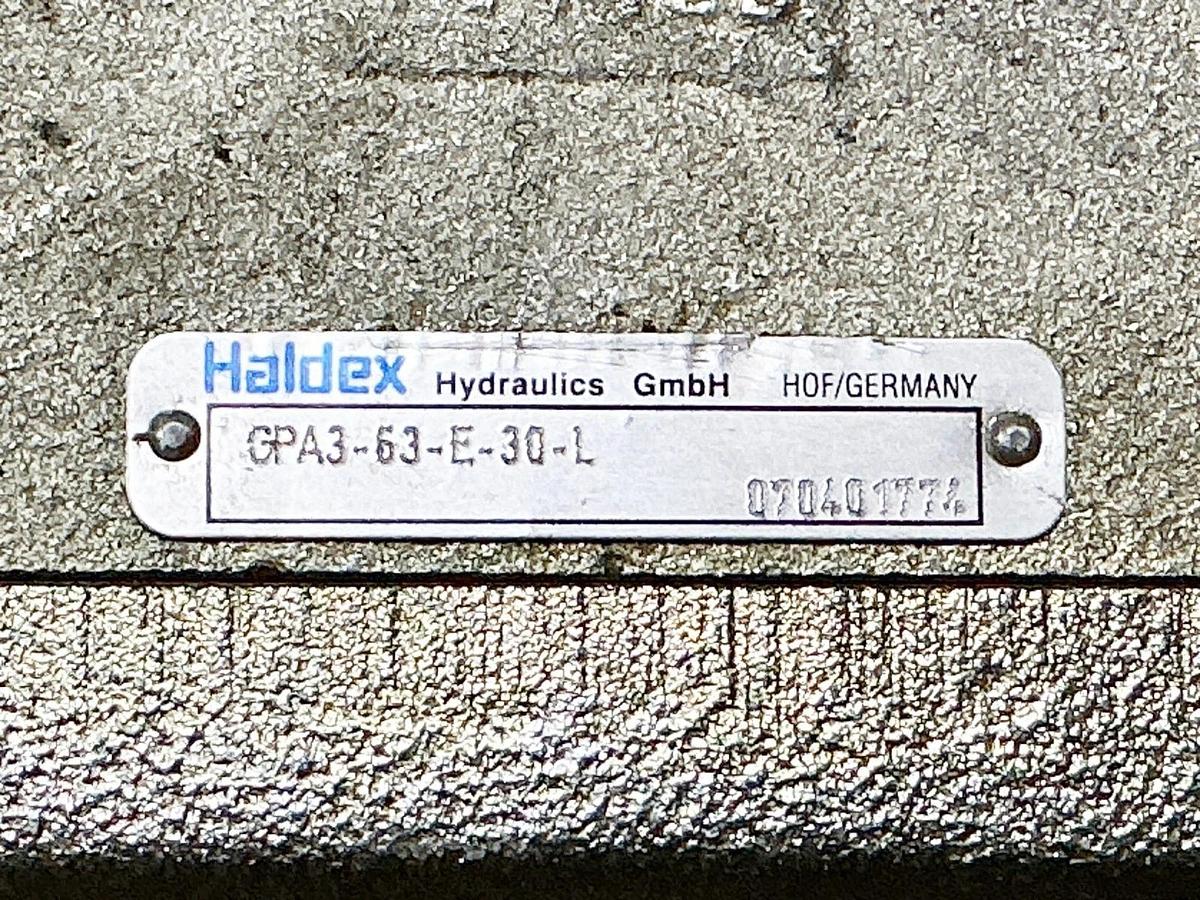 Used Haldex Hydraulics GPA3-63-E-30-L Hydraulic Gear Pump