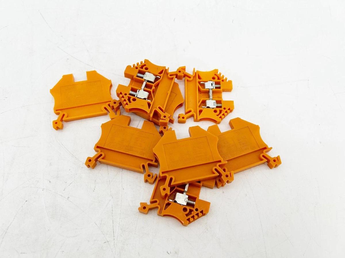 New Lot of 97 Morsettitalia I-20037 Euro 4 Terminal BLock Orange 600V 30A 24-10