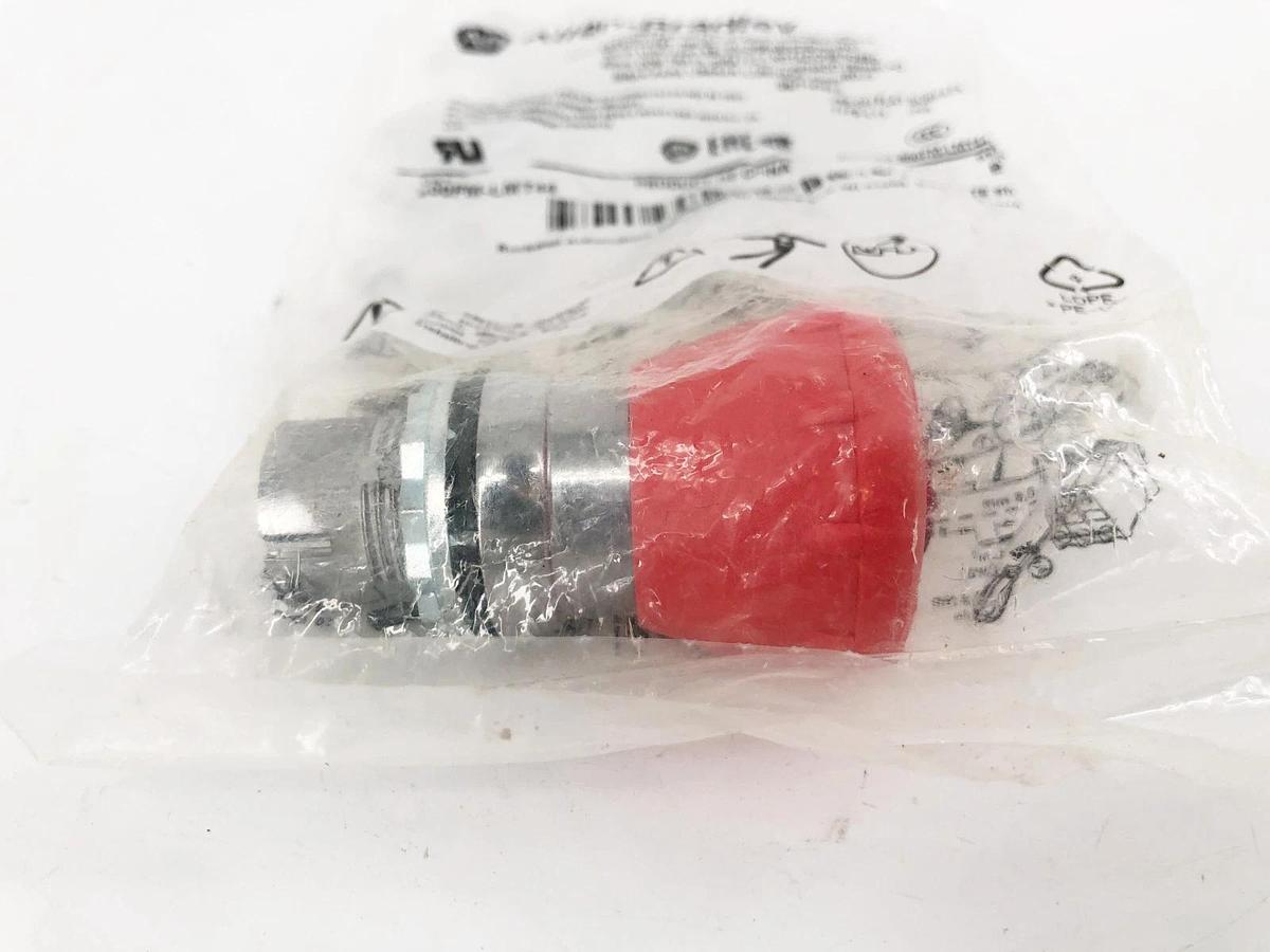 New Allen Bradley 800FM-LMT44 Ser. B Illuminated 40mm E-Stop Twist to Release