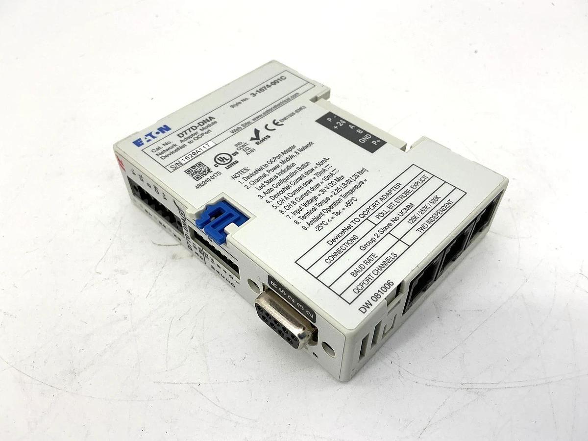 New Eaton Cutler-Hammer D77D-DNA IT Network Adapter Module Devicenet To QCPORT