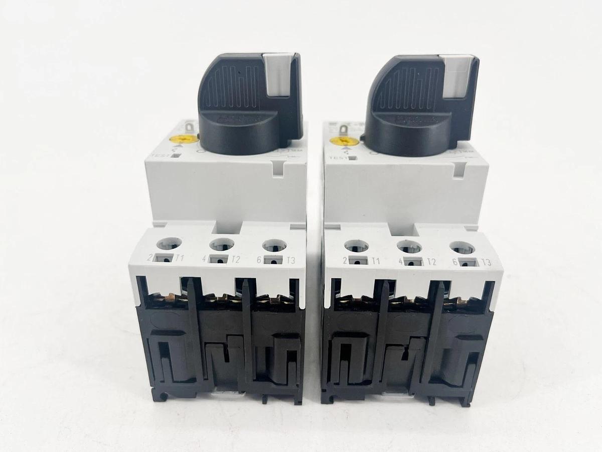 Used Lot of 2 Eaton PKZM0-2.5 Motor Circuit Breakers 1.6-2.5A Range XTPR2P5BC1